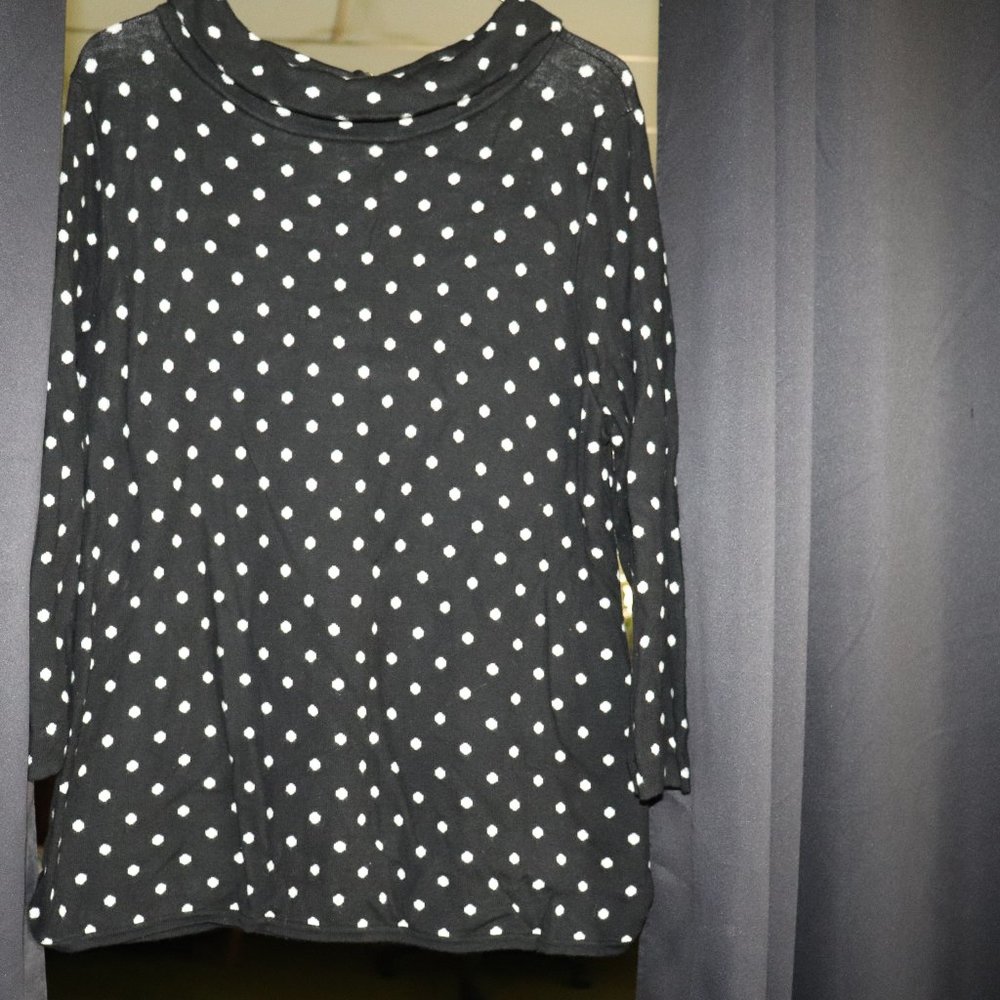 Talbots rolled round neck sweater